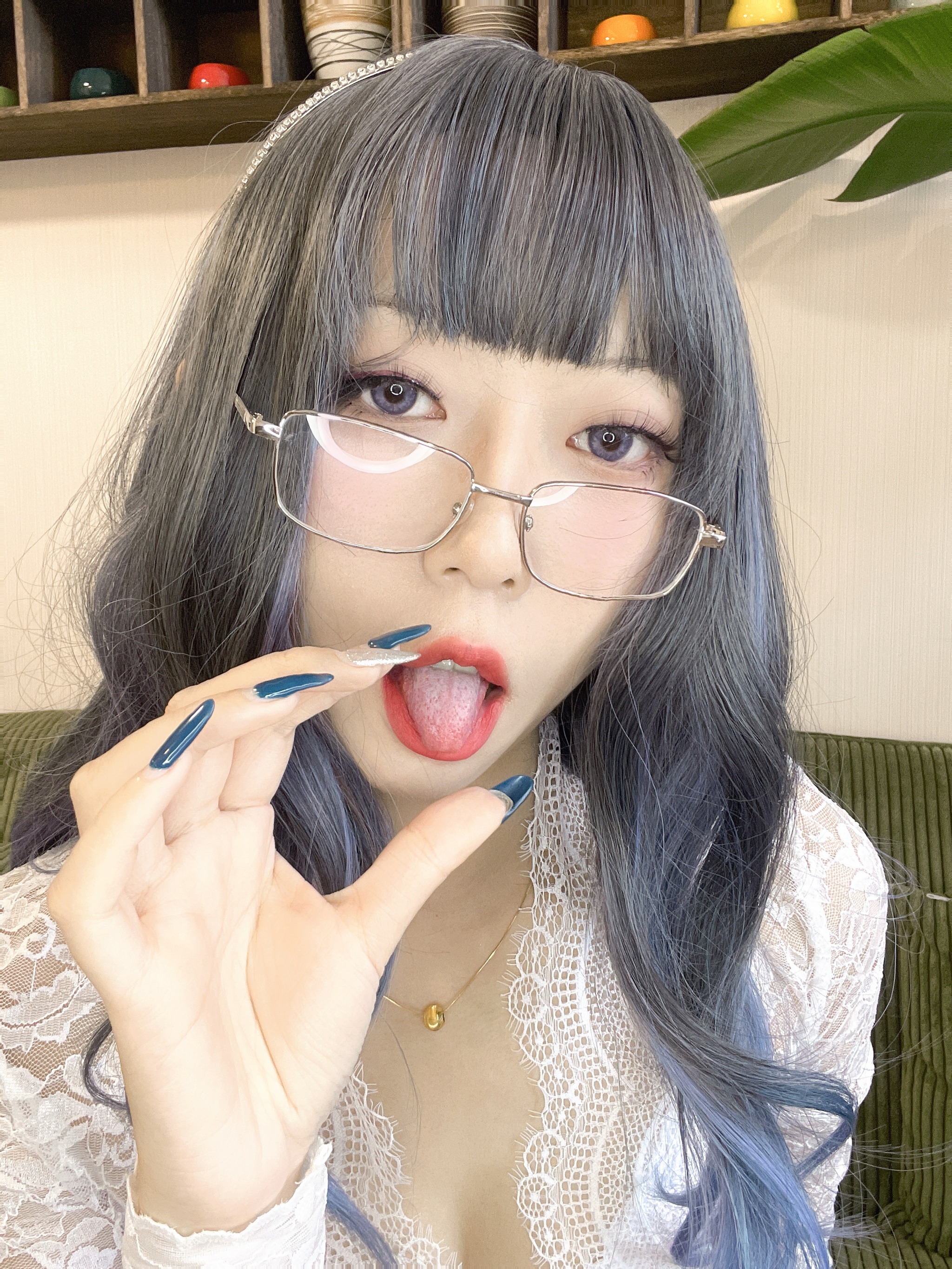 图片[1]-Money冷冷 – NO.033 白蕾丝长裙 [73P]-XikXak